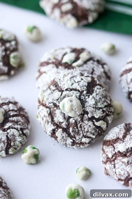 Our 12 Sweetest Days of 2021 11 Intriguing Wasabi Chocolate Crinkles, a unique and surprising holiday cookie.