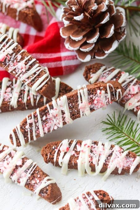 Decadent Peppermint Chocolate Biscotti 3 Peppermint Chocolate Biscotti