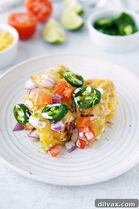 Loaded Tot Nachos 9 A plate of totchos.