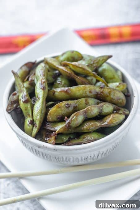 Savory Garlic Edamame 8 Edamame appetizer