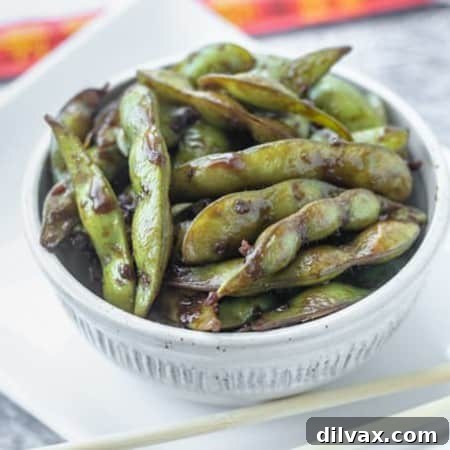 Savory Garlic Edamame 9 Garlic Edamame