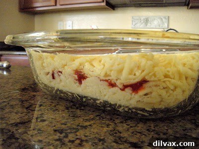 Individual squares of Hungarian shortbread neatly arranged