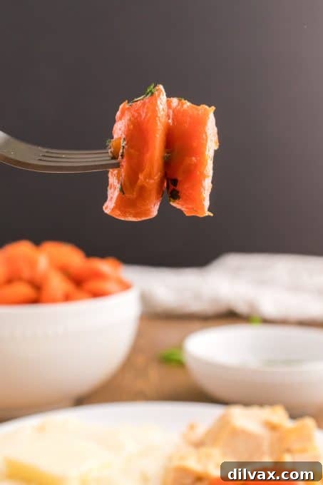 Silky Brown Sugar Carrots 6 Carrots with brown sugar and butter