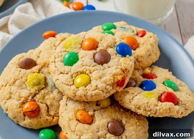 Ultimate Peanut Butter Oatmeal M&M Cookies 2 Peanut Butter Oatmeal M&M Cookies