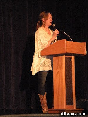 My Inaugural Book Signing Experience 2 Ree Drummond smiling warmly at her book signing event, holding a book.