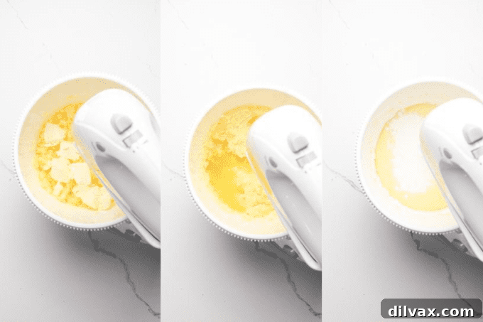 Process shots for Pina Colada Cupcakes