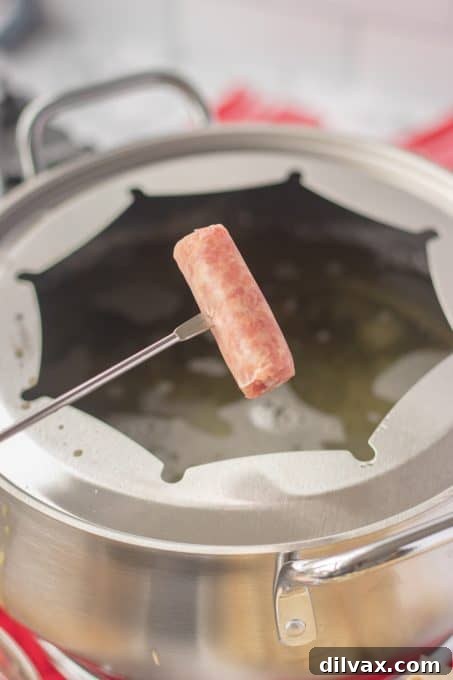 Decadent French Toast Dip 7 Electric fondue pot heating oil