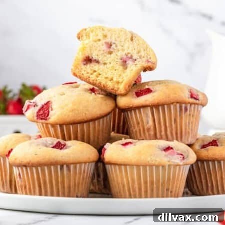 Strawberry Cream Muffins