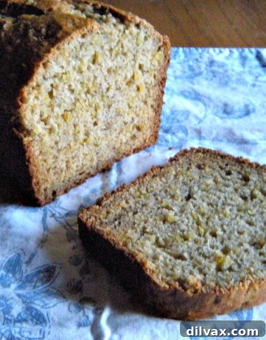 Superfood Quinoa Banana Bread 9 An older photo of Quinoa Banana Bread, illustrating the recipe's enduring appeal through the years.