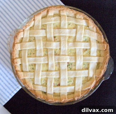 Tuesdays with Dorie: BWJ's Pizza Rustica 11 The perfectly baked Pizza Rustica, golden brown and inviting