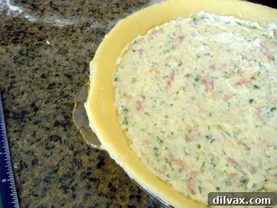 Tuesdays with Dorie: BWJ's Pizza Rustica 9 Assembling Pizza Rustica with filling in the crust