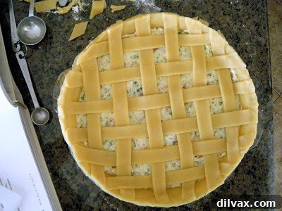 Tuesdays with Dorie: BWJ's Pizza Rustica 10 Creating a lattice topping for the Pizza Rustica pie