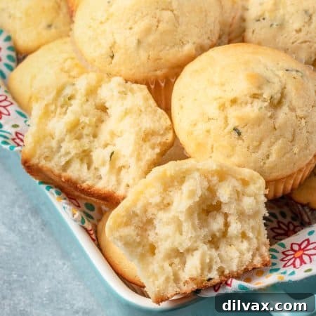 Lemon Zucchini Muffins