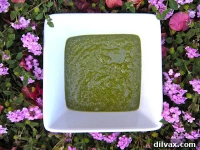 Fresh basil, walnuts, and garlic – key ingredients for pesto