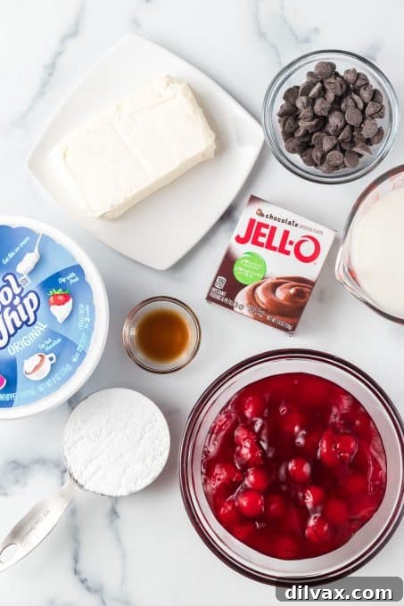 Enchanted Forest Cherry Bars 4 Ingredients for Black Forest Dream Bars.