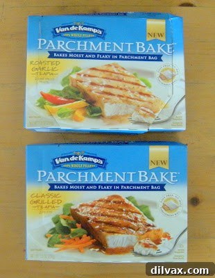 Mrs. Paul's and Van de Kamp's Parchment Bake Tilapia Packaging
