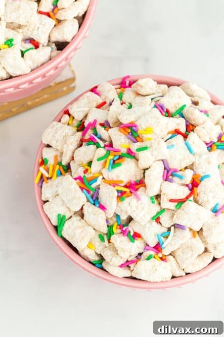 Simple Funfetti Snack Mix 8 Sprinkles and cake mix make this easy Funfetti snack.