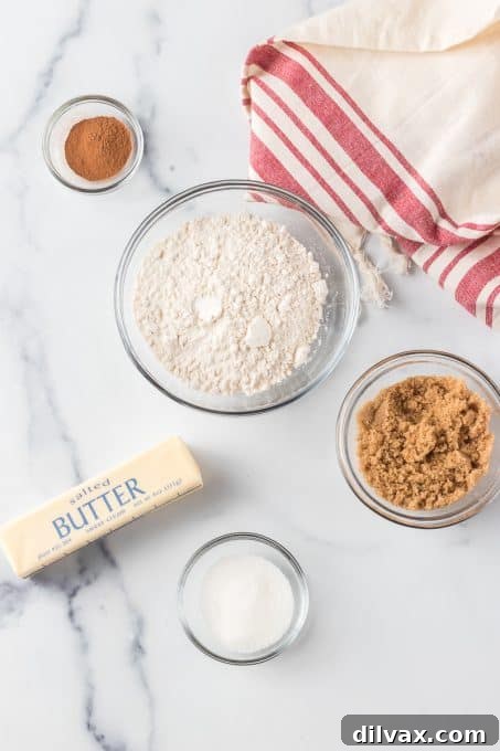 Spiced Apple Streusel Cake 5 Fresh apples being prepared for an apple crumb cake recipe.