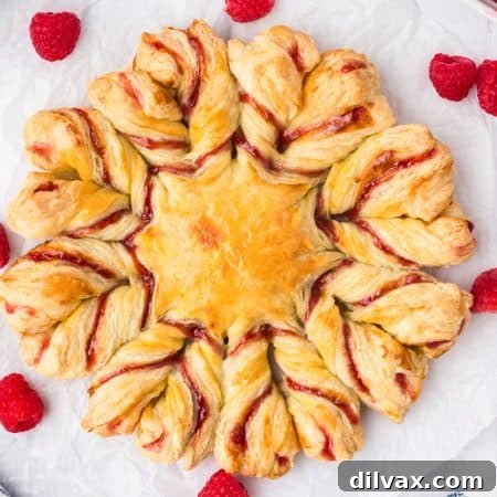 Raspberry Star Bread