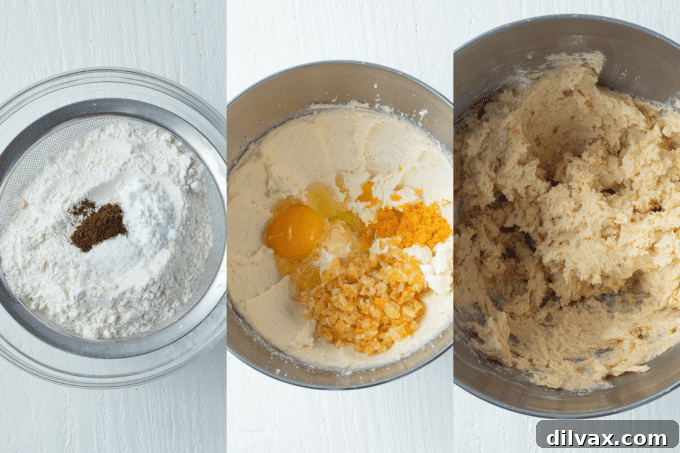 Chocolate Dipped Orange Sugar Cookies with candied orange peel on parchment paper