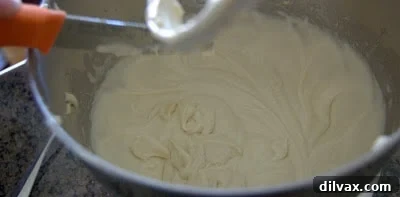 Folding in chopped Oreos