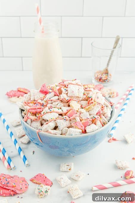 Carnival Critter Chow 5 Puppy Chow made with Circus Animal Cookies ready to be served.