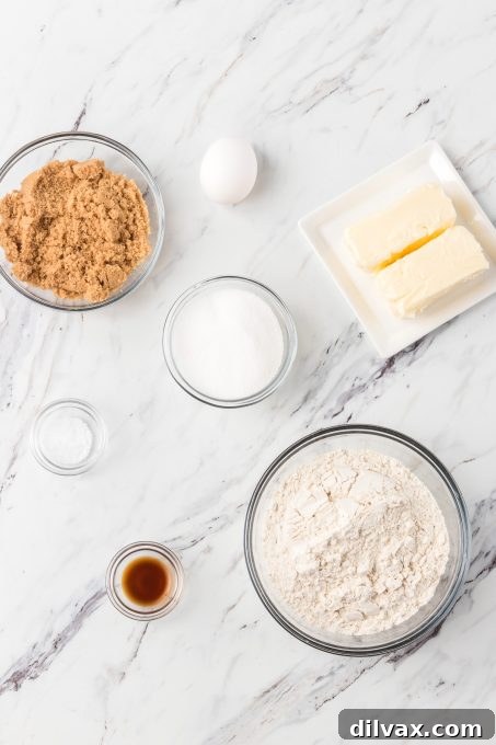 French Butter Cookies Ingredients
