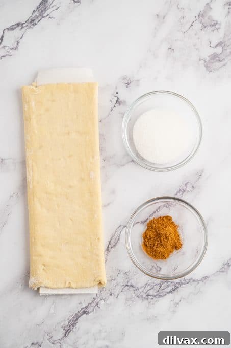 3 Ingredients for Puff Pastry Cinnamon Swirls