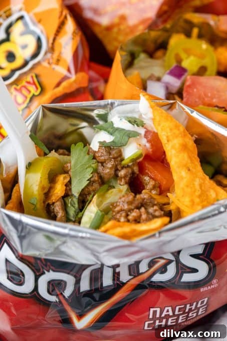 Grab-and-Go Taco Bags 11 Fill chip bags with the ingredients you want to make a taco.