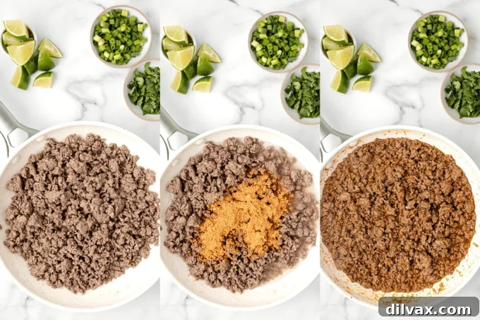 Grab-and-Go Taco Bags 5 Preparing the Walking Taco meat.