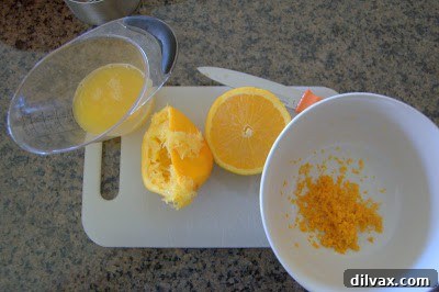 Sifted dry ingredients in a bowl.