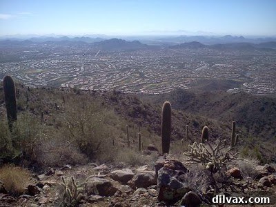 Panoramic mountain landscape with rugged terrain