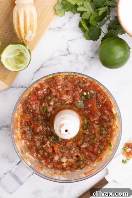 Lightning-Fast Homemade Salsa 6 Easy Salsa made in the food processor or blender.