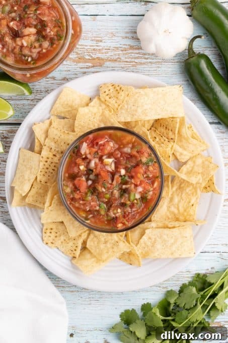 Lightning-Fast Homemade Salsa 8 Easy homemade salsa.