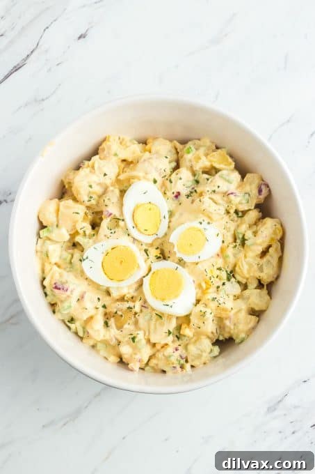A bowl of Chick-Fil-A potato salad.