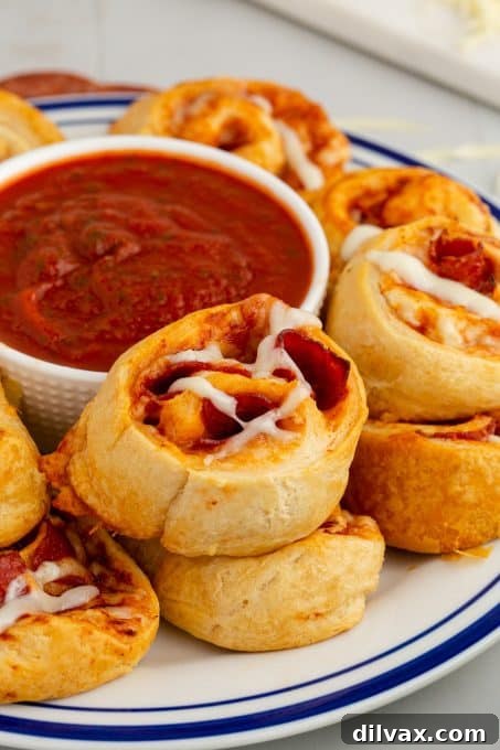 Cheesy Pepperoni Pizza Spirals 11 A basket of Pepperoni Pinwheels ready for serving