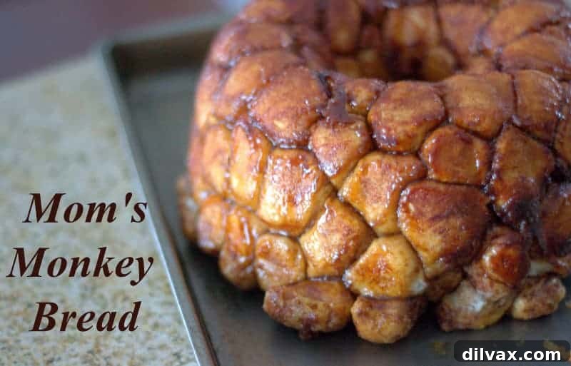 Moms Homemade Monkey Bread 13 Mom's Monkey Bread - a fun pull-apart cinnamon sugar treat everyone's sure to love! Final image.