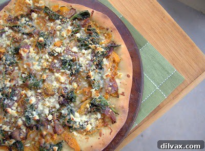 Mediterranean Roasted Vegetable Spinach and Feta Pizza 2 Homemade Roasted Butternut Squash, Spinach & Feta Pizza