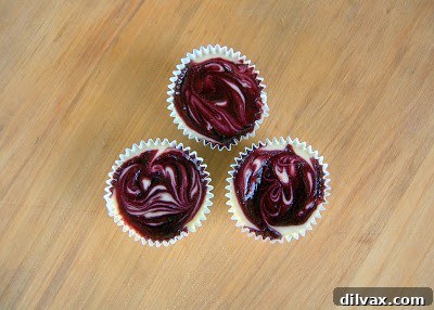 Decadent Blackberry Swirl Cheesecake Cupcakes 13 img 312 12