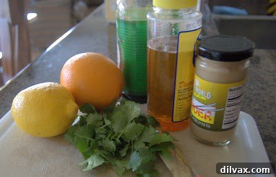 Honey-Glazed Ginger Salmon 3 Salmon fillet on a baking sheet before cooking