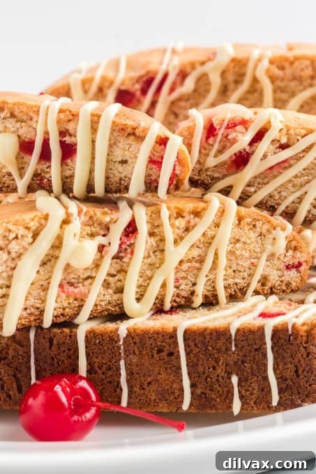 Amarena Cherry Biscotti 3 Cherry Biscotti