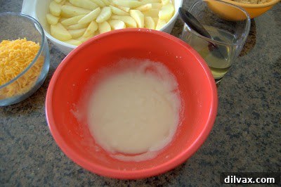 Smooth sugar and juice mixture