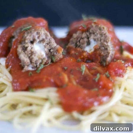 Preparing ingredients for homemade Mozzarella Stuffed Meatballs