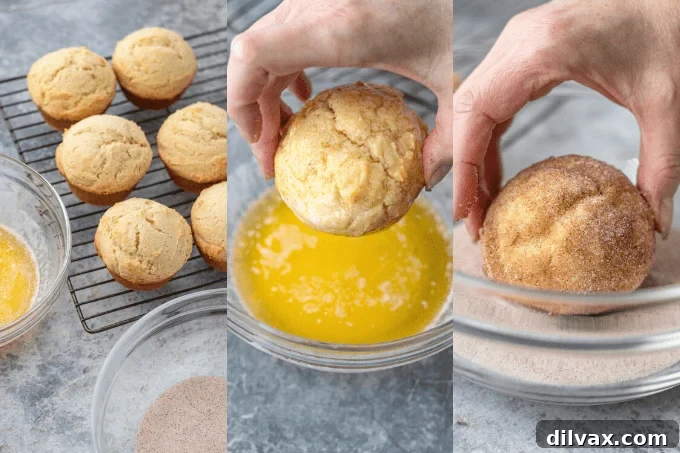 Sweet Morning Puff Delights 6 The process of making French Breakfast Puffs.