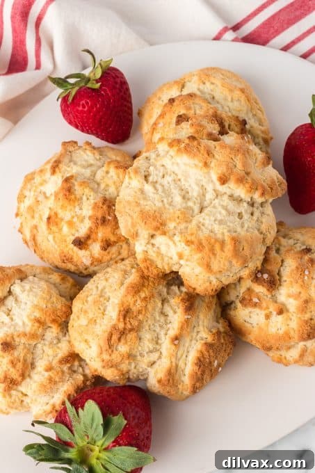 Soft and tender Bisquick™ biscuits, perfect for strawberry shortcake