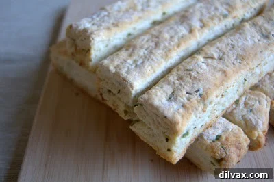 Baked Rosemary Garlic Breadsticks, golden brown and ready to serve.