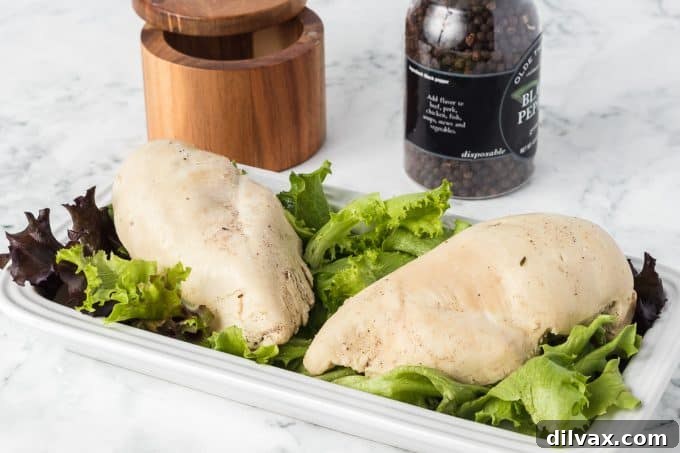 How to Poach Chicken for tender, juicy results