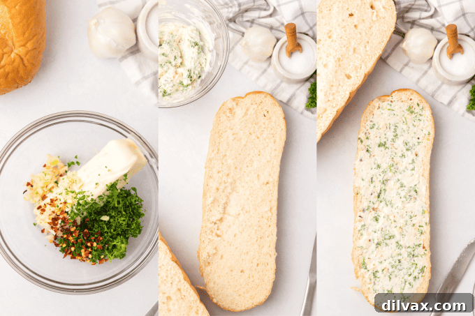 Lightning Fast Air Fryer Garlic Bread 5 Process photos for Air Fryer Garlic Bread