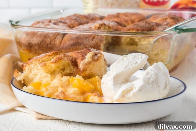 Effortless Golden Peach Cobbler 2 Easy Peach Cobbler Recipe with fresh peaches and a golden crust