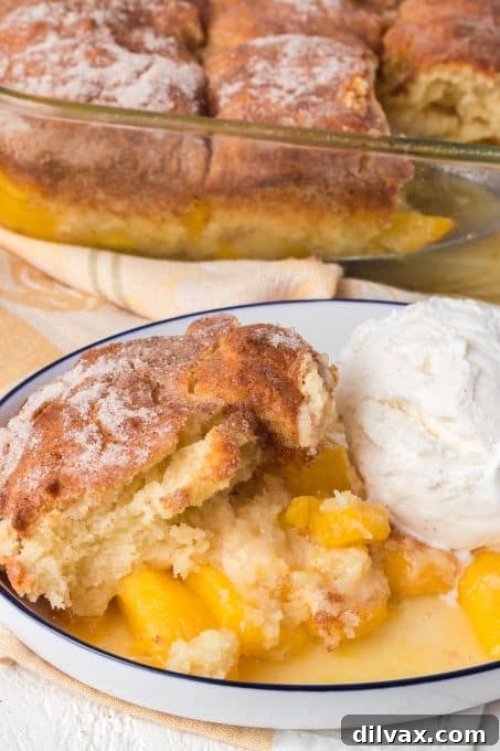 Effortless Golden Peach Cobbler 3 The ultimate Easy Peach Cobbler Recipe